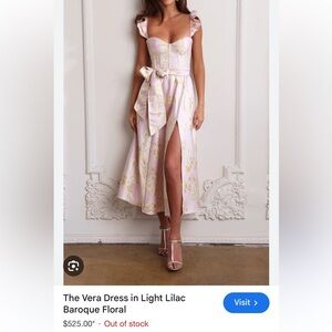 V. Chapman Vera in lilac baroque floral size 10